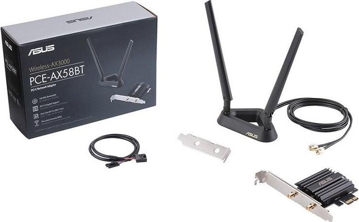 Produktbild ASUS PCE-AX58BT AX3000 WiFi 6 Adapter (Mini PCI Express)
