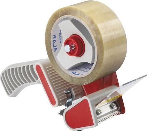 Image du produit Raja Dévidoir de ruban adhésif H11CP Rouge Métal, plastique