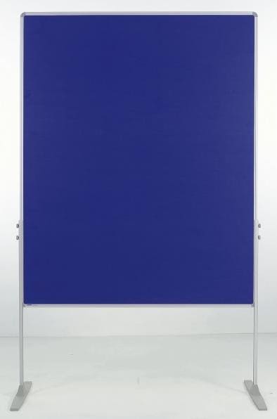 Produktbild Ultradex Moderationswand beidseitig Filz 1200x1500mm blau VE=1 (120 x 150 cm)