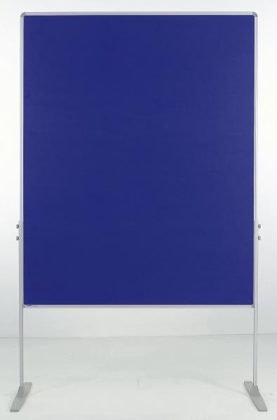 Ultradex Moderationswand beidseitig Filz 1200x1500mm blau VE=1 (120 x 150 cm)