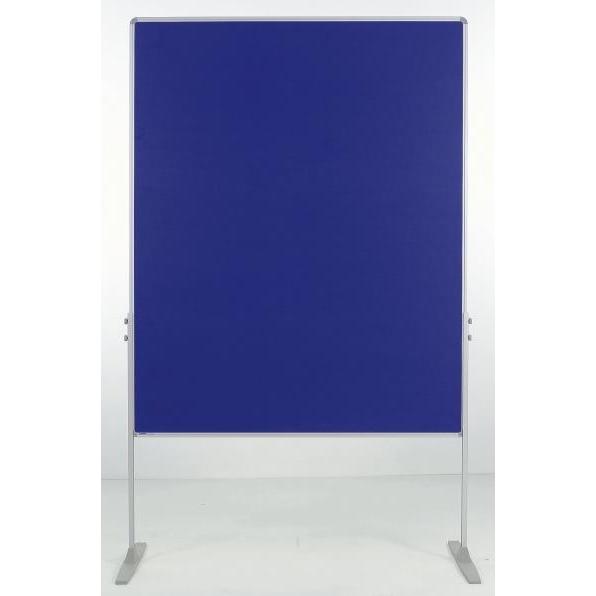 Ultradex, Präsentationstafel, Moderationswand beidseitig Filz 1200x1500mm blau VE=1 (120 x 150 cm)