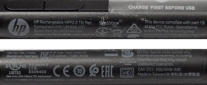 Actual product image HP Rechargeable Tilt Pen MPP 2.0