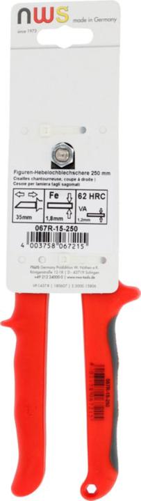 Actual product image NWS FiguresLever plate shears (250 mm)