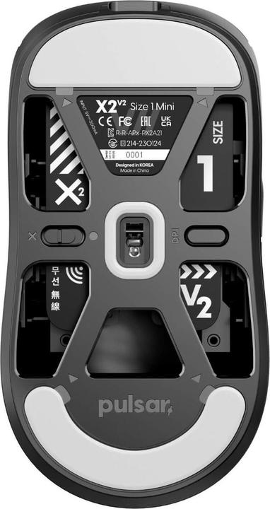Image du produit Pulsar Gaming Gears X2 V2 Mini Black - Muis (Sans fil, Filaire)