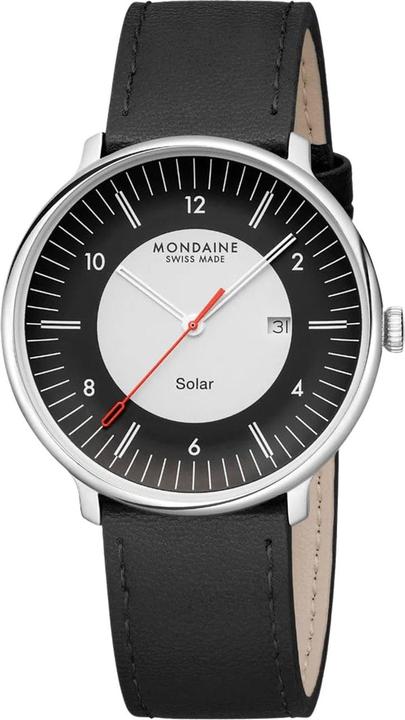 Produktbild Mondaine MLE.41920.LBV Herrenuhr Doppio Solar 41mm (Analoguhr, Swiss Made, 41 mm)