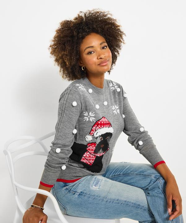 Produktbild Joe Browns Scottie Dog Embroidered Jumper (44)