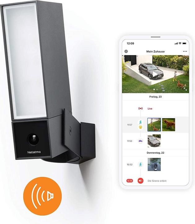 Immagine prodotto Netatmo Telecamera da esterno con sirena + pacchetto di telecamere da interno (1920 x 1080 Pixels)