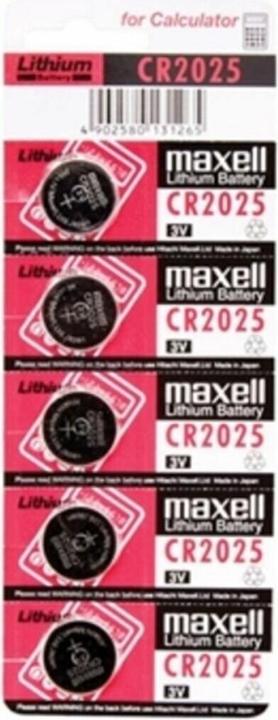 Image du produit Maxell CR2025 (5 pcs, CR2025, 170 mAh)