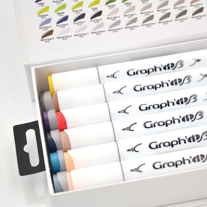 Immagine prodotto Pennarelli ad Alcol a Doppia Punta Graph It 12 (12x)