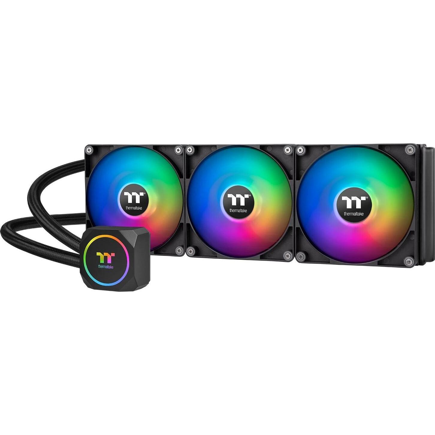 Thermaltake TT TH420 ARGB Sync CPU Liquid Cooler Sno CL-W369-PL14SW-A, Raffreddamento ad acqua CPU, Bianco