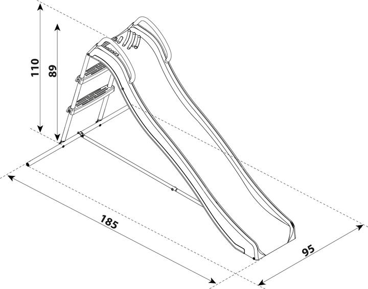 Actual product image Axi Free standing slide with water connection