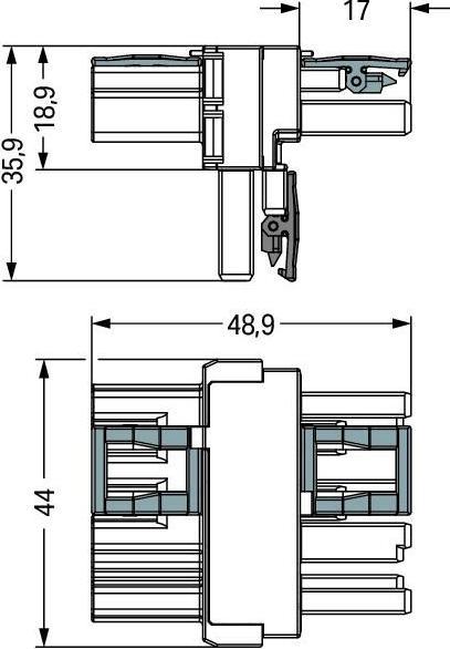 Produktbild Wago Netz-T-Verteiler Netz-Stecker