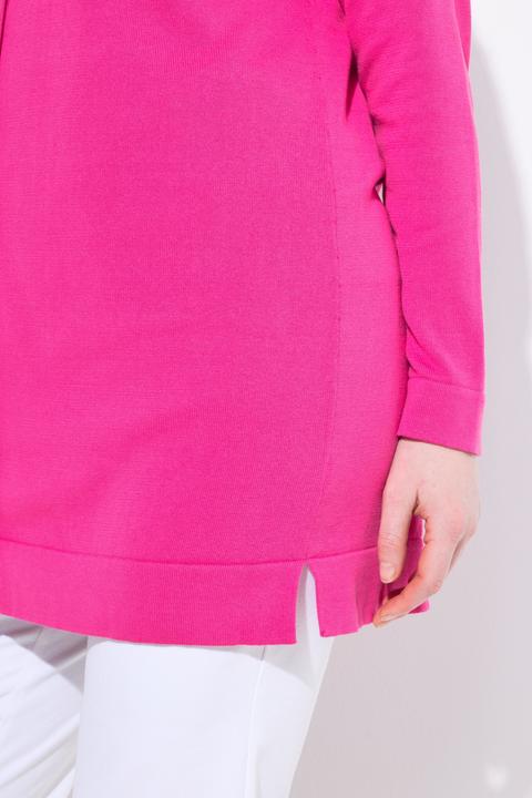 Produktbild Ulla Popken Long-Strickjacke, V-Ausschnitt, Langarm, Pima Cotton (42, 44)