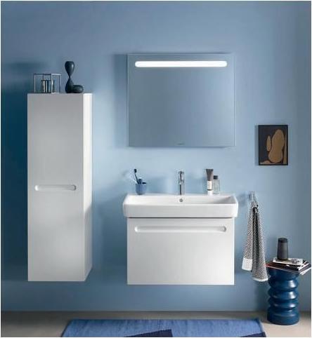 Produktbild Duravit Möbelwaschtisch No 1 mit Überlauf, 1 Hahnloch, weiss 800x460mm (460 mm, 800 mm)