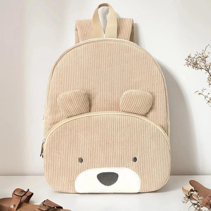 Actual product image Only-Bags.Store Kinderrucksack aus niedlichem Cartoon-Cord, ein Kinderrucksack, der für Kinder im Kindergarten und
