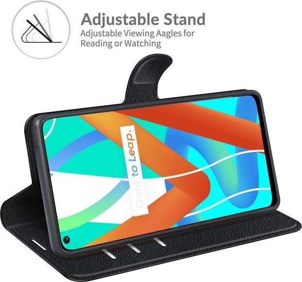 Produktbild MU Classic Litchi Leder Bookcover Series (Realme 8 5G)