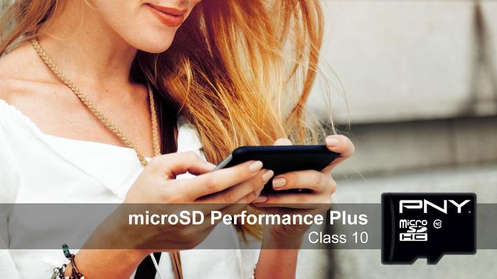 Productafbeelding PNY Performance Plus incl. adapter (128 GB, microSDXC, U1, UHS-I)