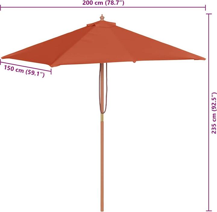 Produktbild vidaXL Sonnenschirm (1.50 m)