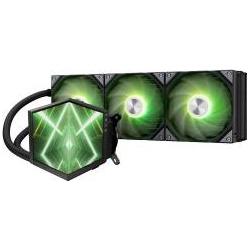 TRYX STAGE ARGB 360 AiO-Wasserkühlung, Dual-IPS-Display - 360mm, schwarz, Raffreddamento ad acqua CPU, Nero