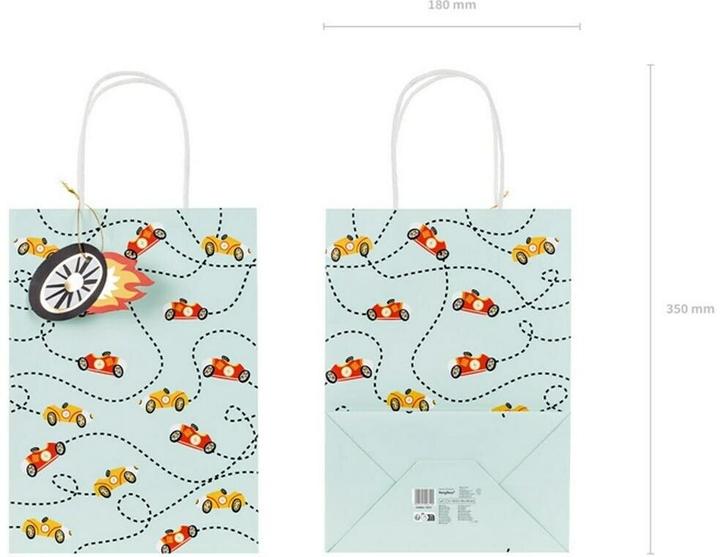 Actual product image Partydeco Car gift bag 10.5 x 18 x 25 cm (1x)