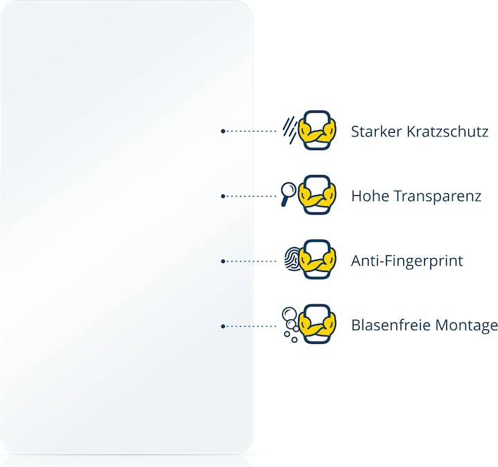 Produktbild BROTECT Schutzfolie Displayschutz Klar (2 Stück, Motorola Moto G8 Power)