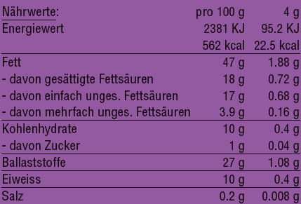 Nährwerte und Zutaten vegalife Acai (1 Stück, Pulver, 115 g)