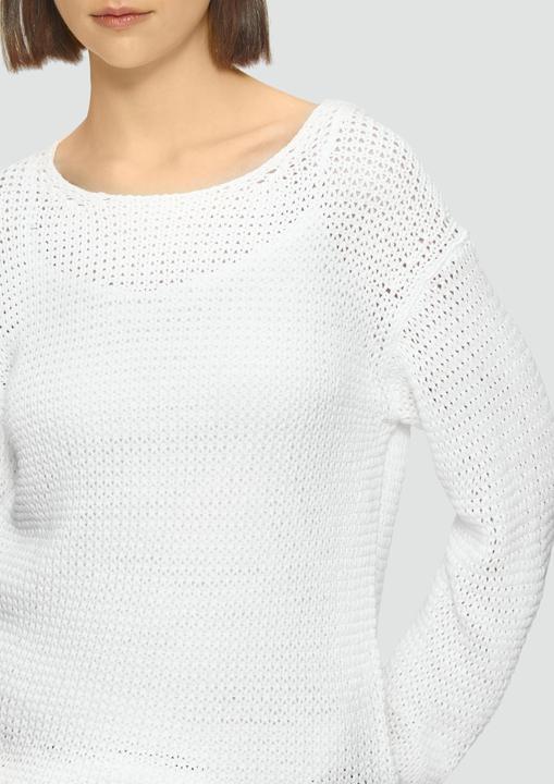 Produktbild S.Oliver Strickpullover Locker gestrickter Pullover mit Rundhalsausschnitt (40)