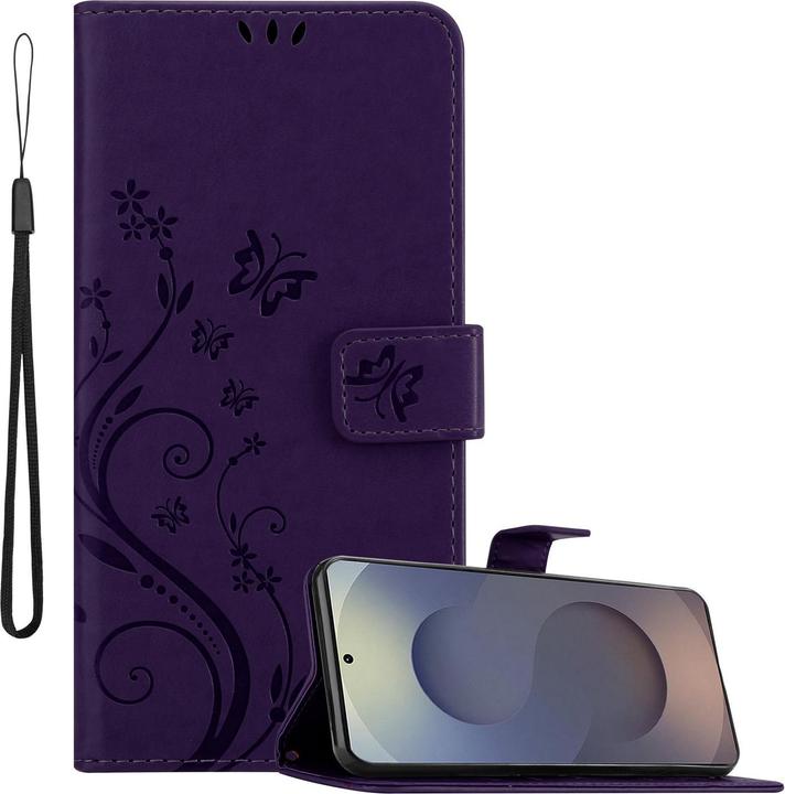 Floral dunkel lila, Lila