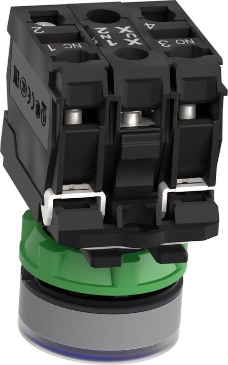 Actual product image Schneider Electric Schneider illuminated pushbutton XB5AW36G5C0compl plastic tactile blue