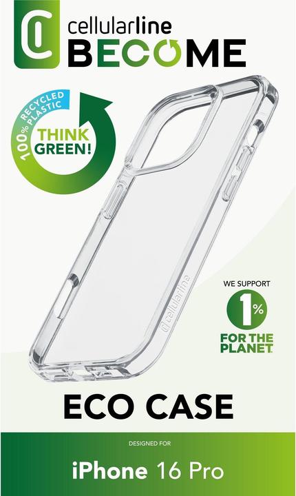 Produktbild Cellularline Become Eco Case (Apple iPhone 16 Pro)