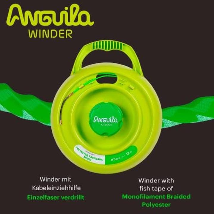 Actual product image Anguila Max Winder Winder Braided polyester monofilament Green Diameter 3mm 18m (3 mm)