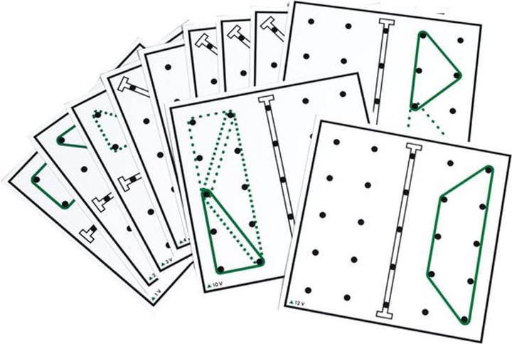 Produktbild Betzold Arbeitskarten transp. Geometrie-Board: Spiegelsymmetrie