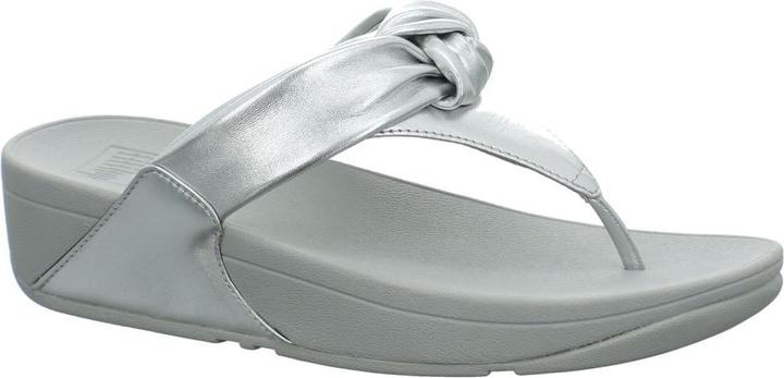 Produktbild Fitflop Lulu Padded Knot Metallic Leather Toe Post Sandal (40)