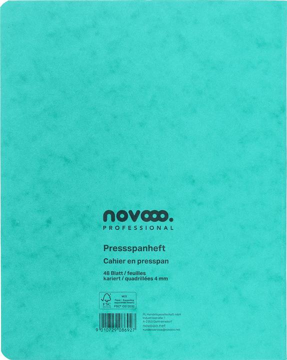 Produktbild Novooo Pressspanheft (A4, Kariert, Weicher Einband)