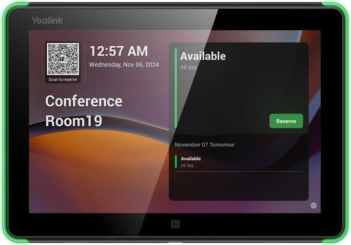 Yealink RoomPanel E2, Black 8" room (1280 x 800 Pixel)