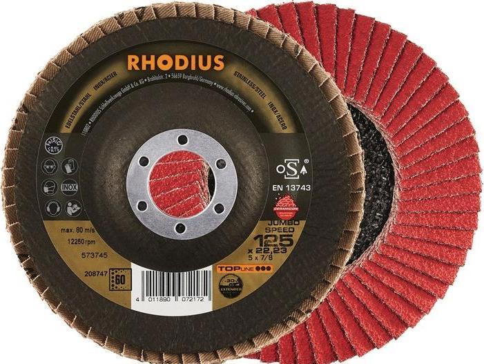 Produktbild Rhodius JUMBO SPEED Fächerscheibe 115 x 22.23 - P60 (60)