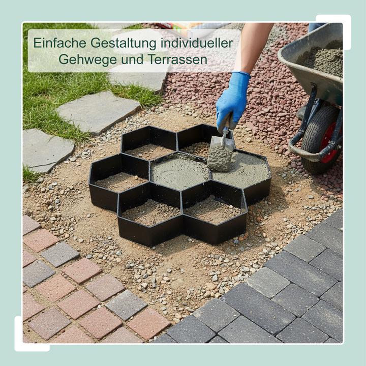 Productafbeelding Relaxdays Pflasterform Bienenwabe 2er Set (2x, 30 x 30 cm)