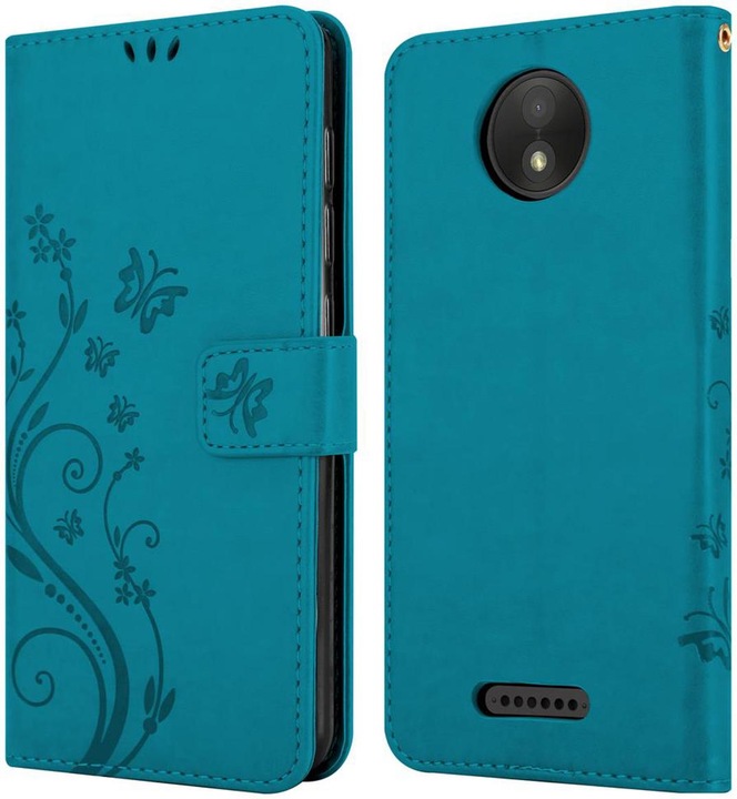 Actual product image Cadorabo Flower Book Cover (Motorola Moto C Plus)