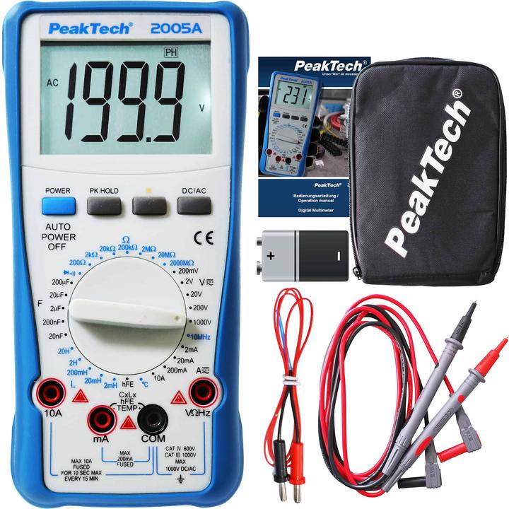 Actual product image Peaktech P 2005 A Digitalmultimeter (CAT III 1000V, CAT IV 600V)