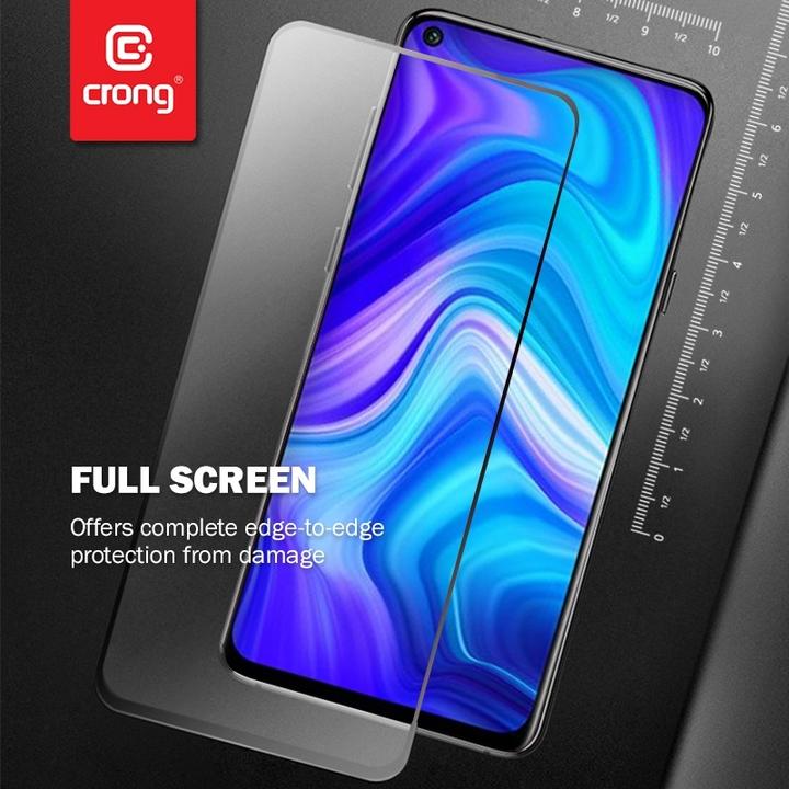 Actual product image Crong 7D Nano Flexible Glass - Unbreakable 9H hybrid glass for the entire screen of the Xiaomi Mi 11 (1 Piece, Xiaomi Mi 11 Lite)
