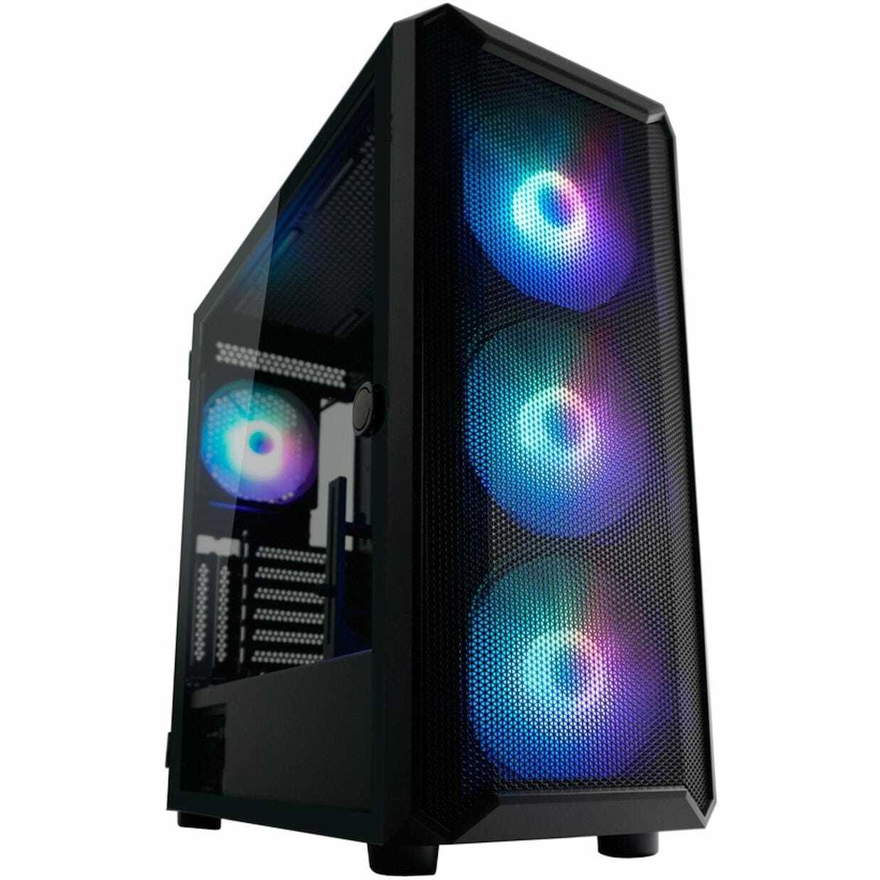 Powercolor 804B Obsession X RGB (ATX, Mini-ITX, mATX), PC Gehäuse, Schwarz