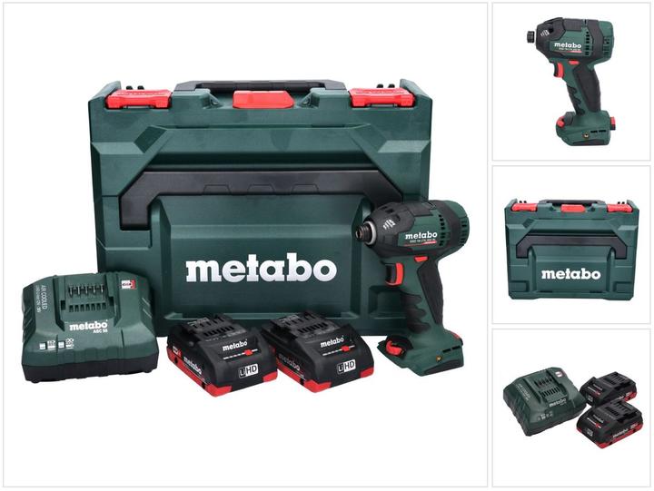 Immagine prodotto Metabo Avvitatore a batteria SSD 18 LTX 200 BL (602396800) custodia in plastica 18V 2x LiHD + ASC 30-36 V (Batteria ricaricabile)