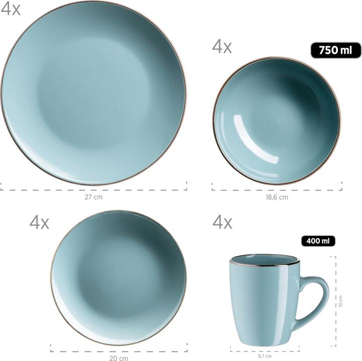 Actual product image Mäser Metallic Rim (16 Piece)