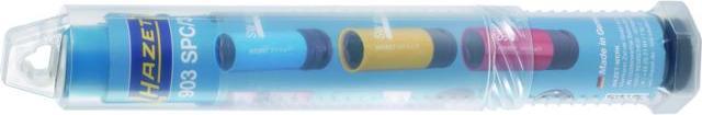 Actual product image HAZET Impact socket set 903SPC/3 ∙ Square, hollow 12.5 mm (1/2 inch) ∙ Outside hexagon traction pro… (21 mm, 19 mm, 17 mm)