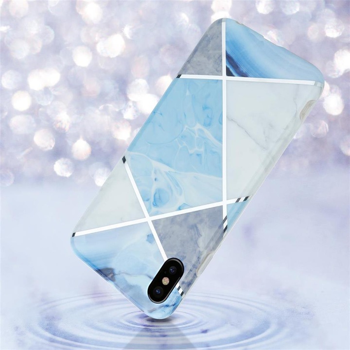 Produktbild Cadorabo IMD TPU Bunter Marmor Cover (Apple iPhone X)