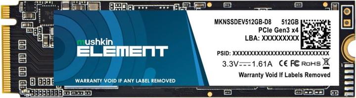 Produktbild Mushkin SSD Element M.2 512GB PCIe Gen3x4 NVME (512 GB, M.2 2280)