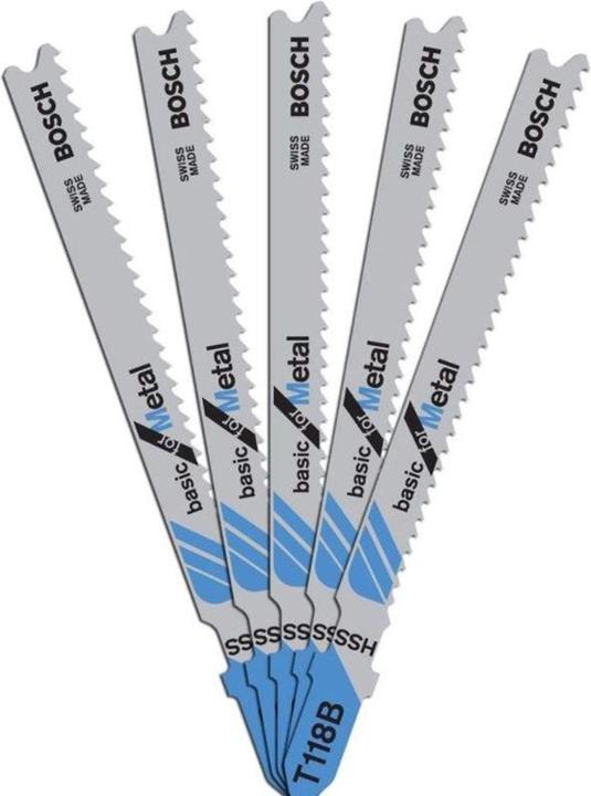 Produktbild Bosch Professional Zubehör Stichsägeblatt T 118 B Basic for Metal, 5er-Pack