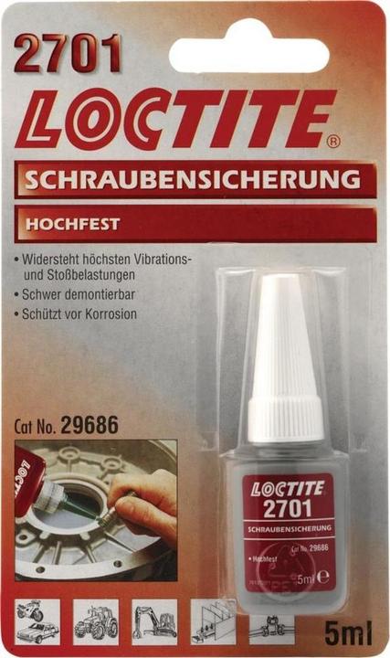 Actual product image Loctite Screw lock 2701 (30 g, 10 ml)