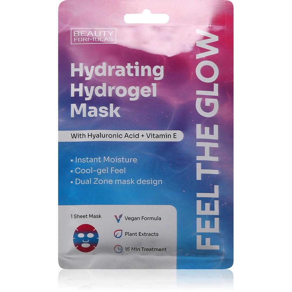 NoName, Maschera viso, Beauty Formulas Hydrating Hydrogel Mask With Hyaluronic Acid And Vitamin E
