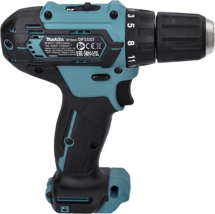 Actual product image Makita Cordless drill driver DF333DWAE 10.8V 2x2.0Ah (Rechargeable battery operated)